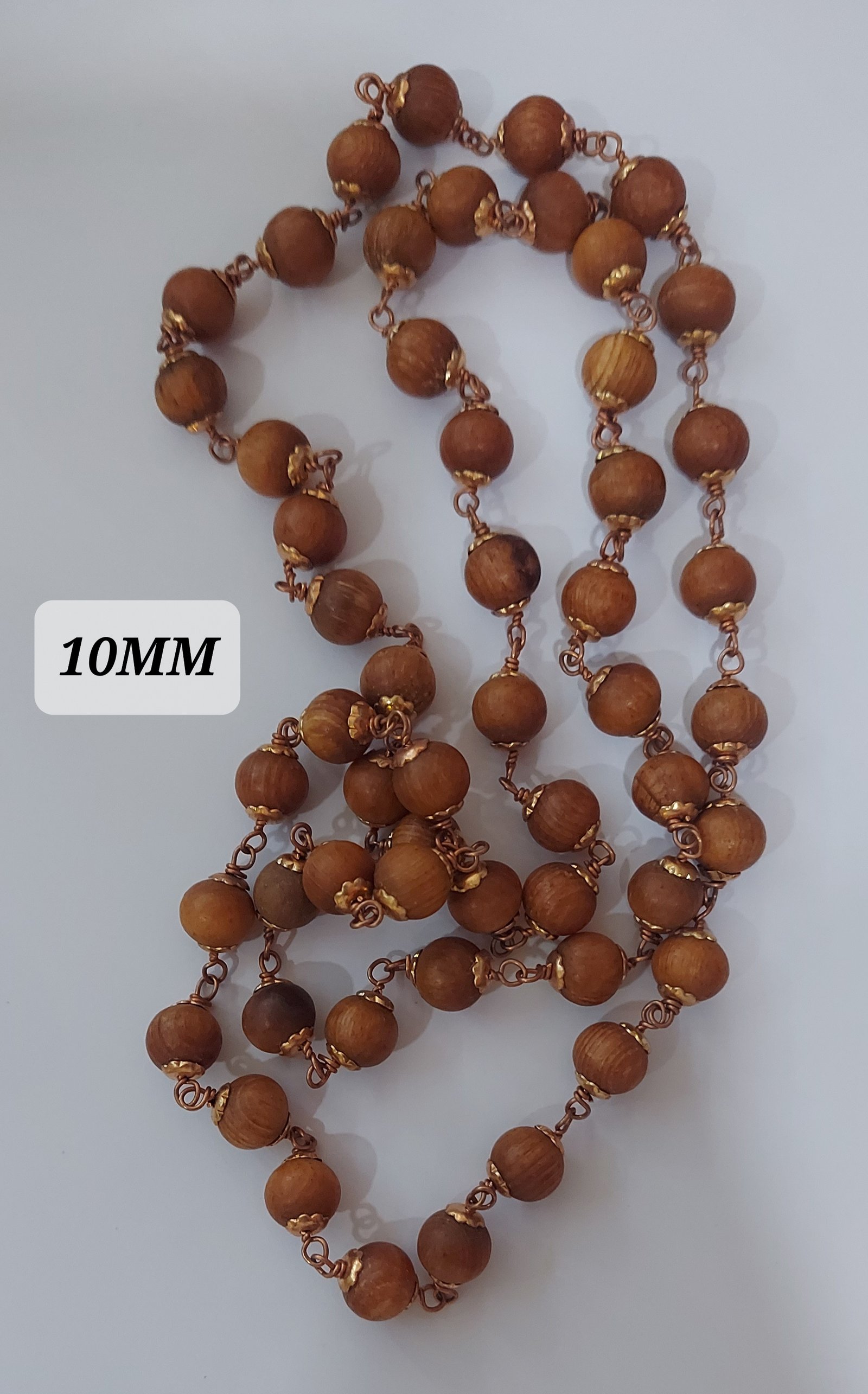 DEVATHARU COPPER CUP MALAI 10MM 54 BEADS