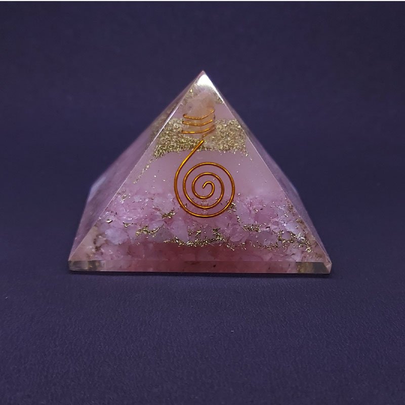 ORGON ROSE QUARTS PYRAMID BIG