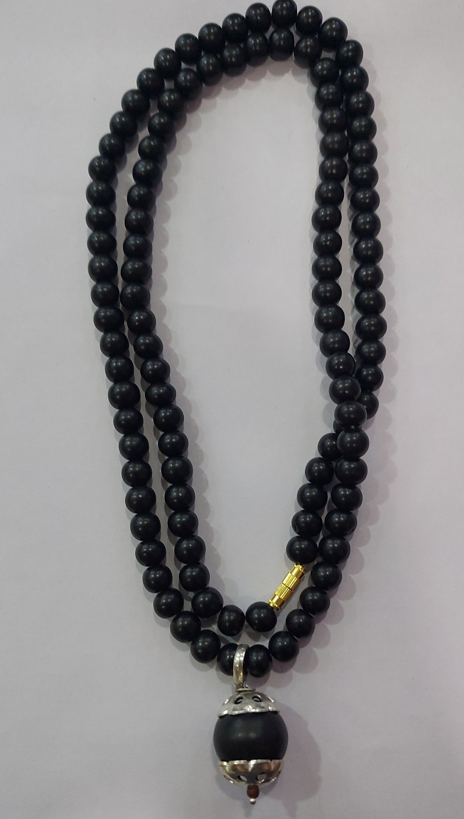 KARUNGALI 8MM MALAI WITH 20MM LOCKET