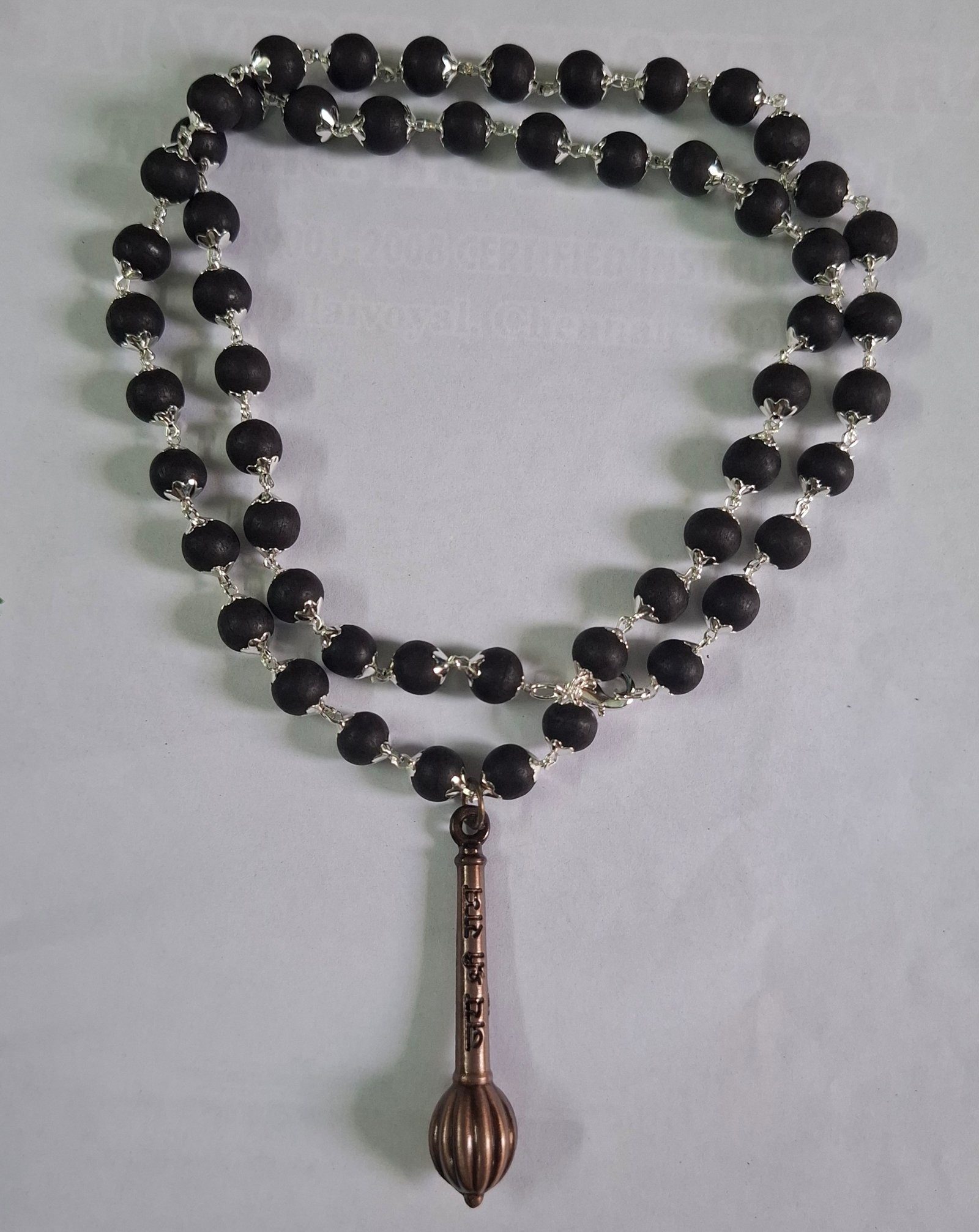 KARUNGALI SILVER CAP MALAI WITH  JADA DOLOR