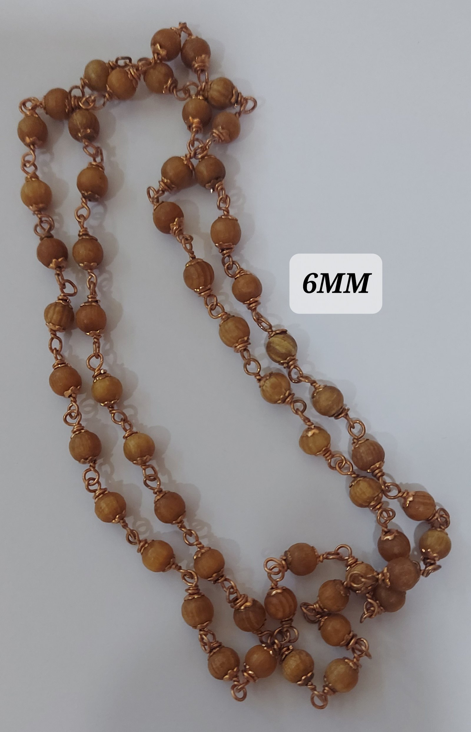 DEVATHARU COPPER CUP MALAI 6MM 54 BEADS