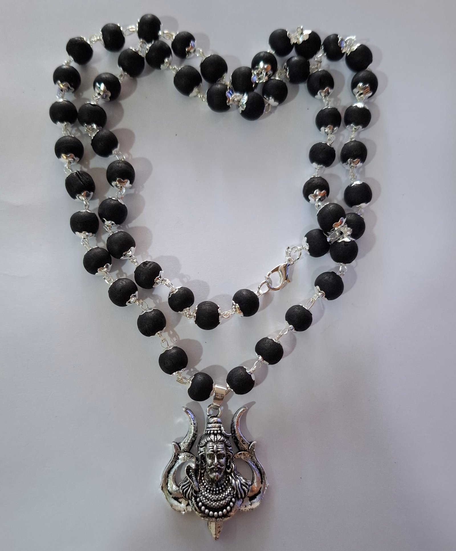 KARUNGALI SILVER CAP MALAI WITH  SHIVAN DOLOR