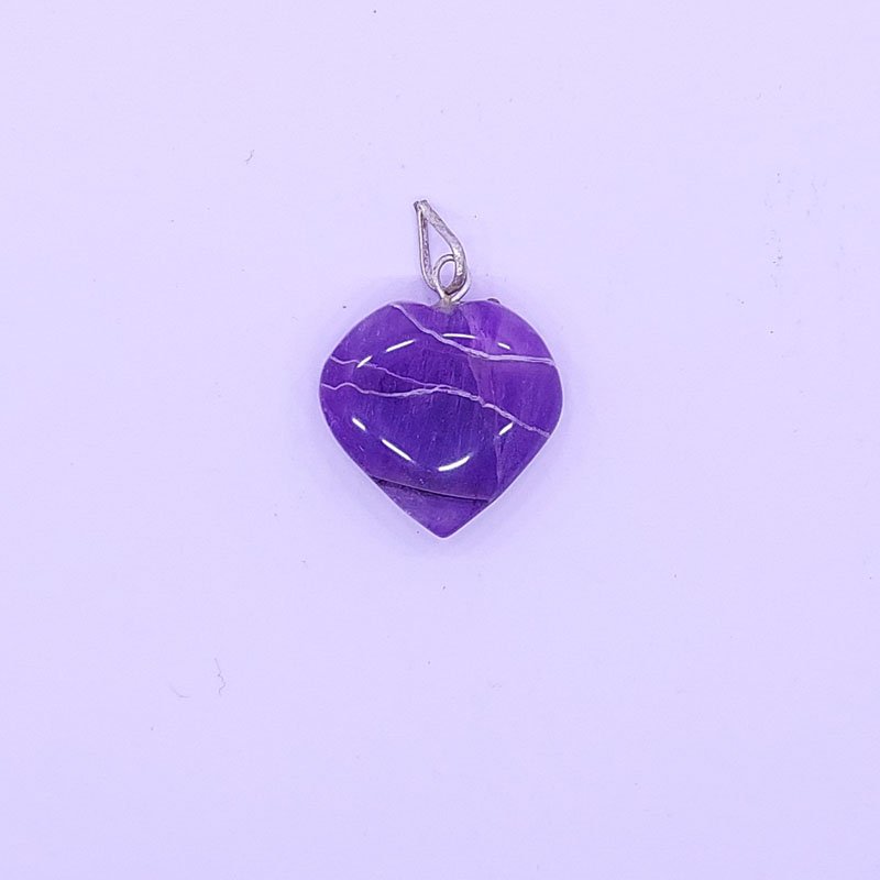 AMETHYST LOCKET HEARTEN SHAPE