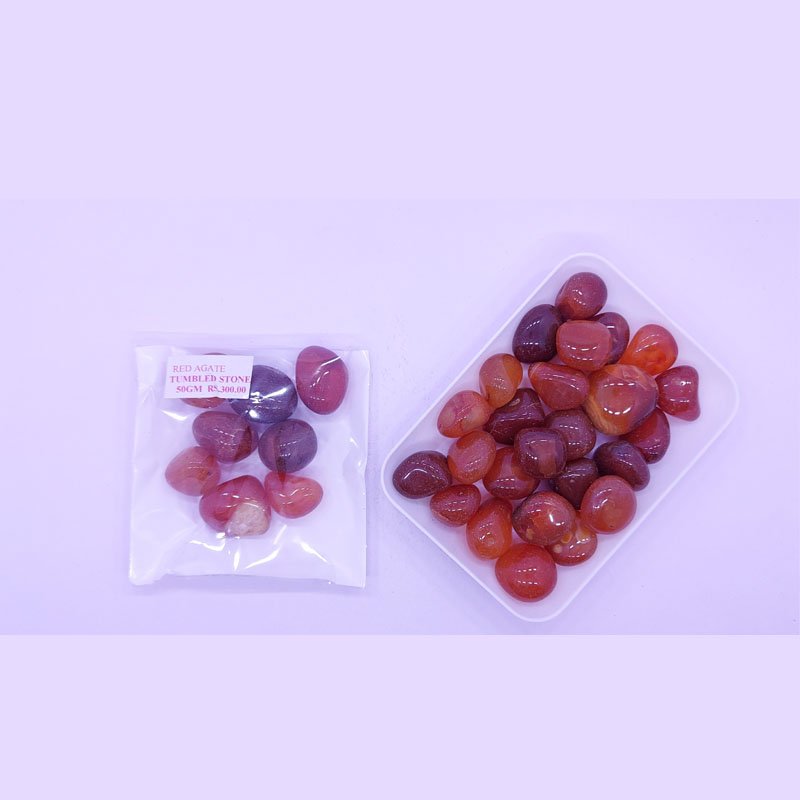 RED AGATE TUMBLES 50GM