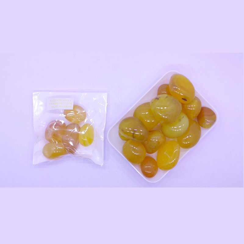 YELLOW ONYX TUMBLES 50GM