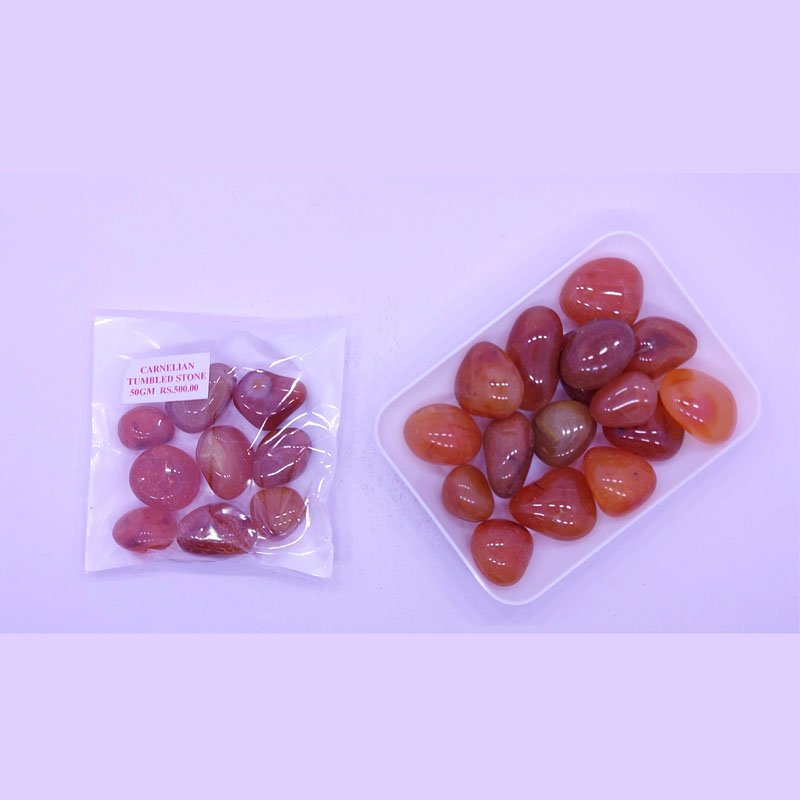 CARNELIAN TUMBLES 50GM