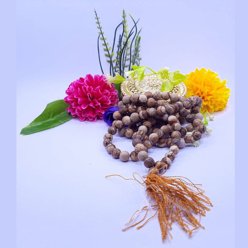 YELLOW JASPER MALAI 8MM 108 BEADS