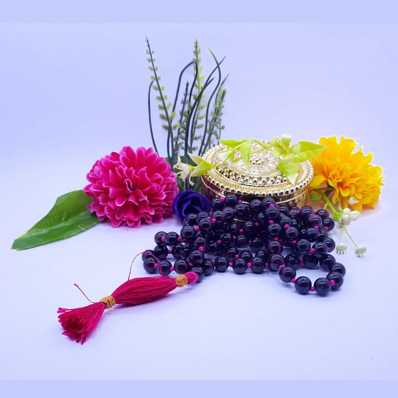 GARNET MALAI 8MM 108 BEADS