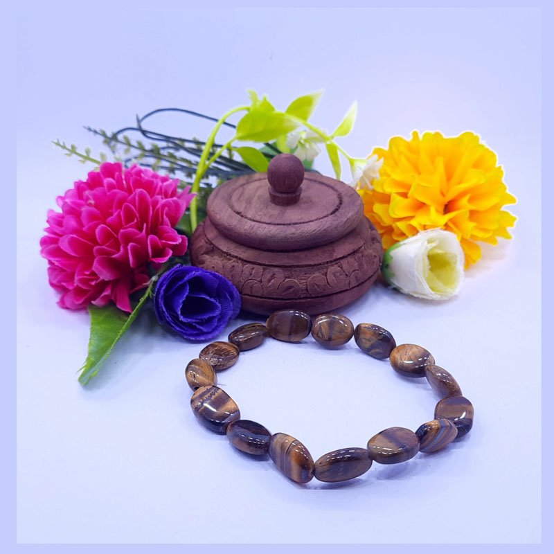 TIGER EYE BRACELET FLAT BRACELET BIG