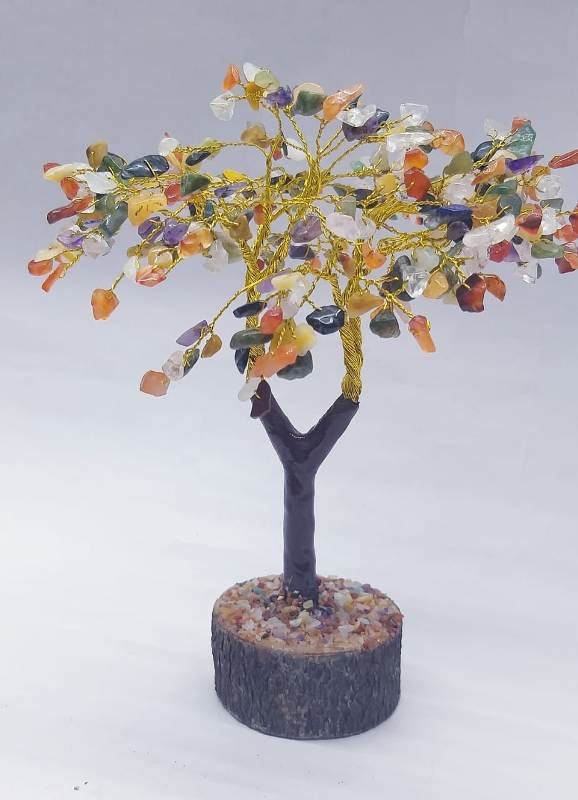 MULTI COLOR AGATE GEM TREE