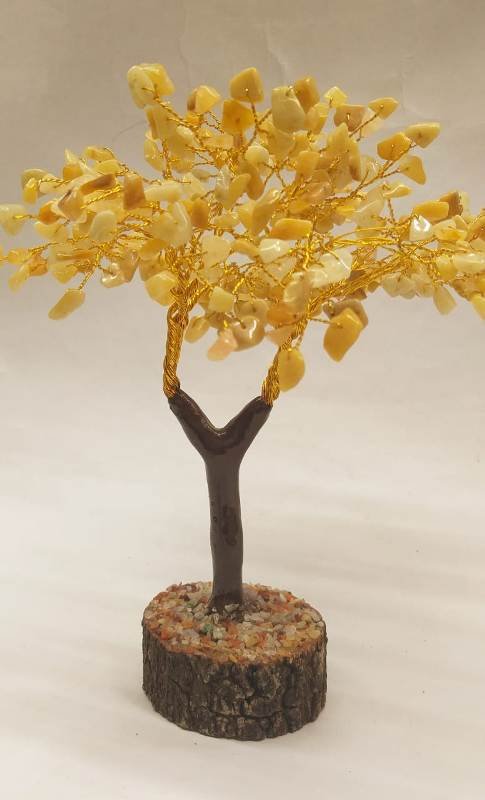 YELLOW AGATE GEM TREE SMALL