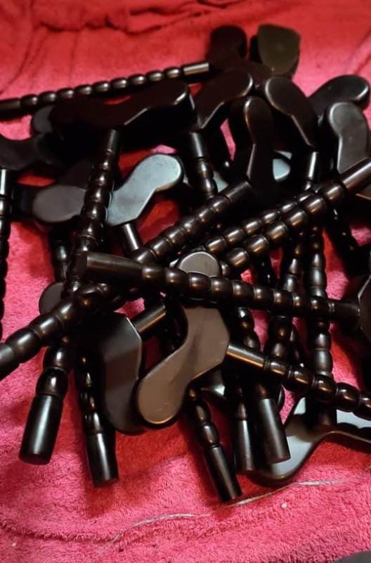 KARUNGALI - EBONY WOOD YOGA STICK