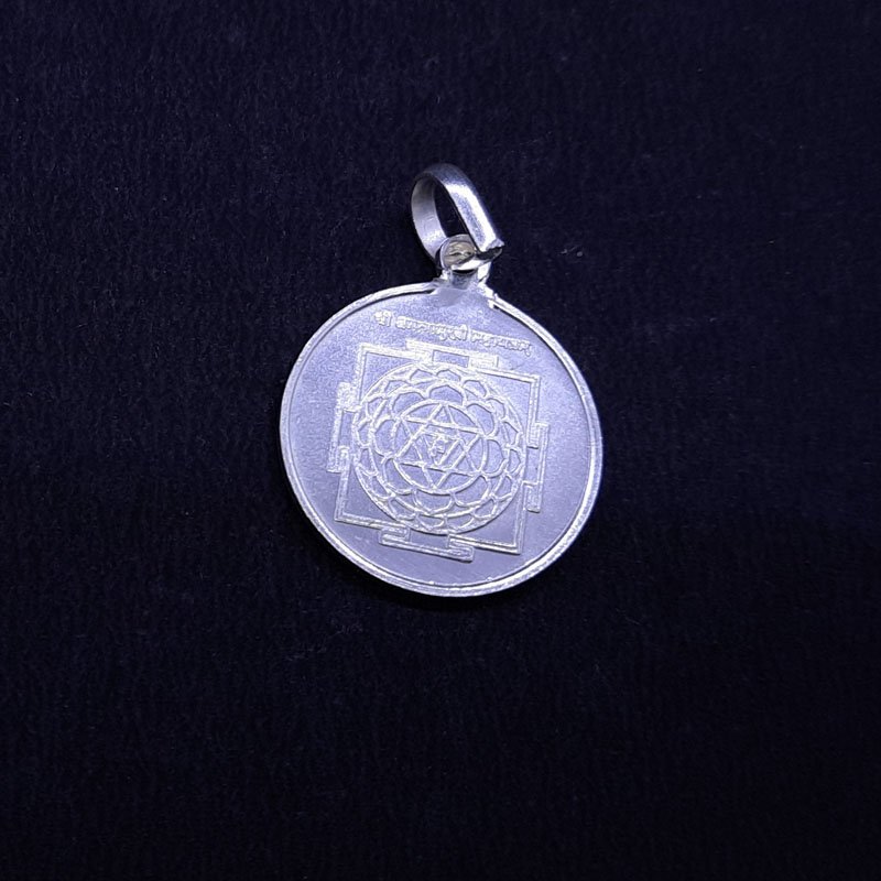 Baglamukhi Yantra Silver Locket