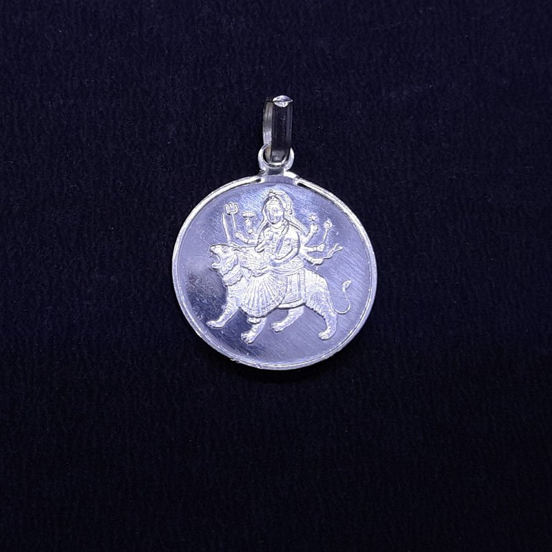 Durga Bisa Silver Yantra Locket