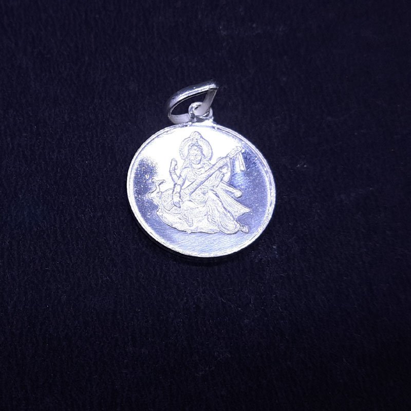 Saraswati Yantra Silver Locket
